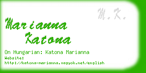 marianna katona business card